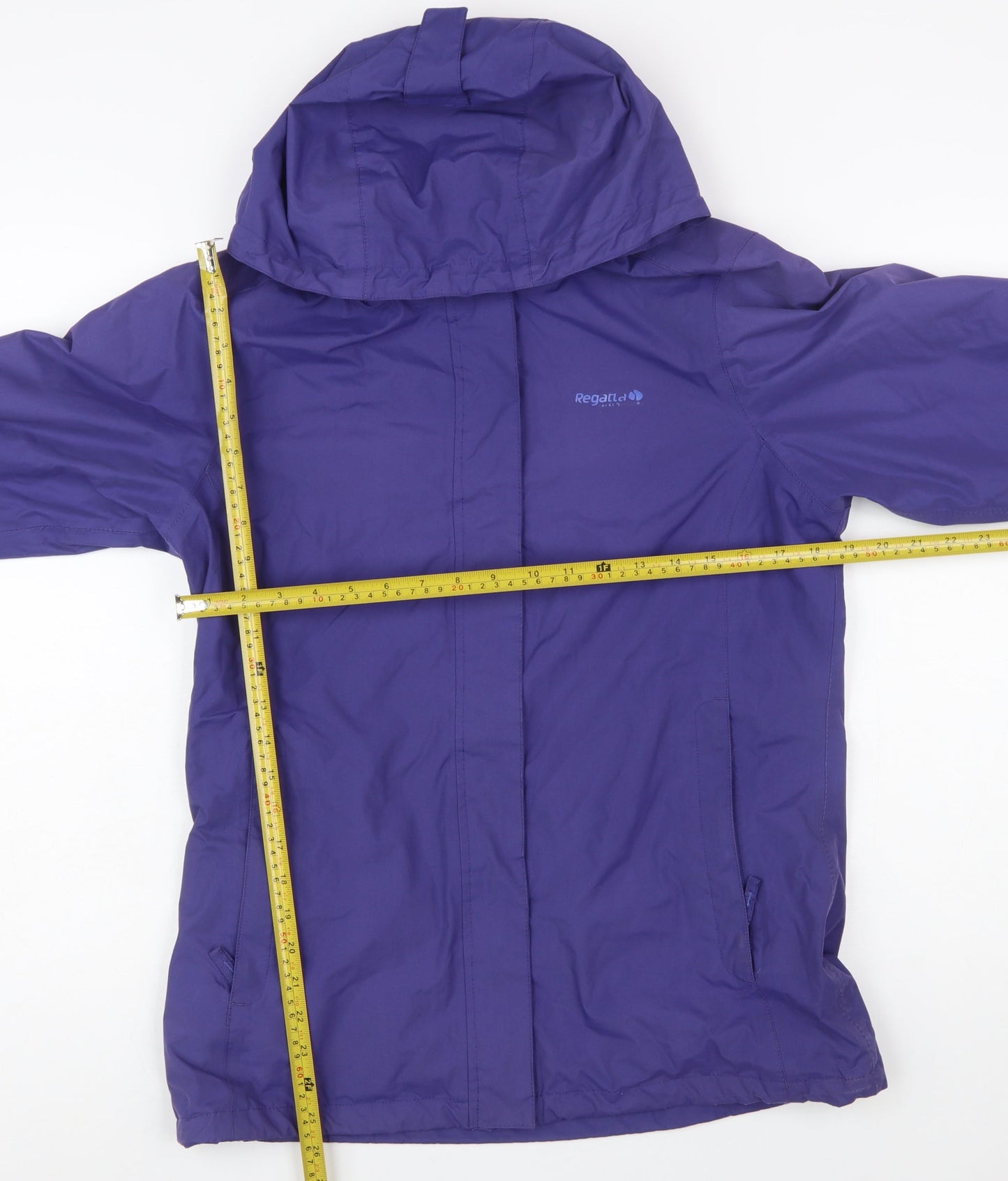 Regatta Womens Purple Hooded Waterproof Jacket UK 12