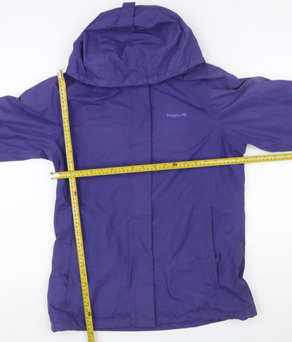 Regatta Womens Purple Hooded Waterproof Jacket UK 12