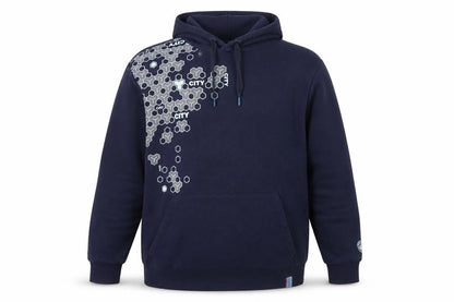 Manchester City Men's Navy 2XL Pullover Hoodie Cotton Blend Graphic