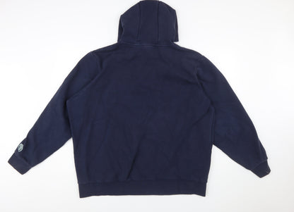 Manchester City Men's Navy 2XL Pullover Hoodie Cotton Blend Graphic