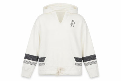 Gap Women’s Ivory Pullover Hoodie Medium Cotton Blend Casual