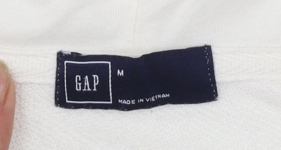 GAP Women’s Ivory Pullover Hoodie Medium Cotton Blend Casual