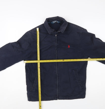 Ralph Lauren Men’s Blue Cotton Bomber Jacket Size S