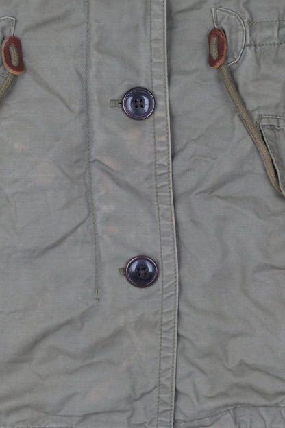 Gap Women's Green XS Hooded Fur Trim Parka Jacket