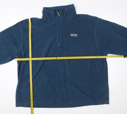 Regatta Men's Blue 3XL Fleece Half Zip Pullover Sweatshirt