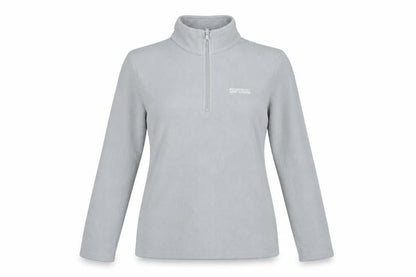 Regatta Womens Grey Fleece Half Zip Pullover UK 10 Outdoor Sweatshirt
