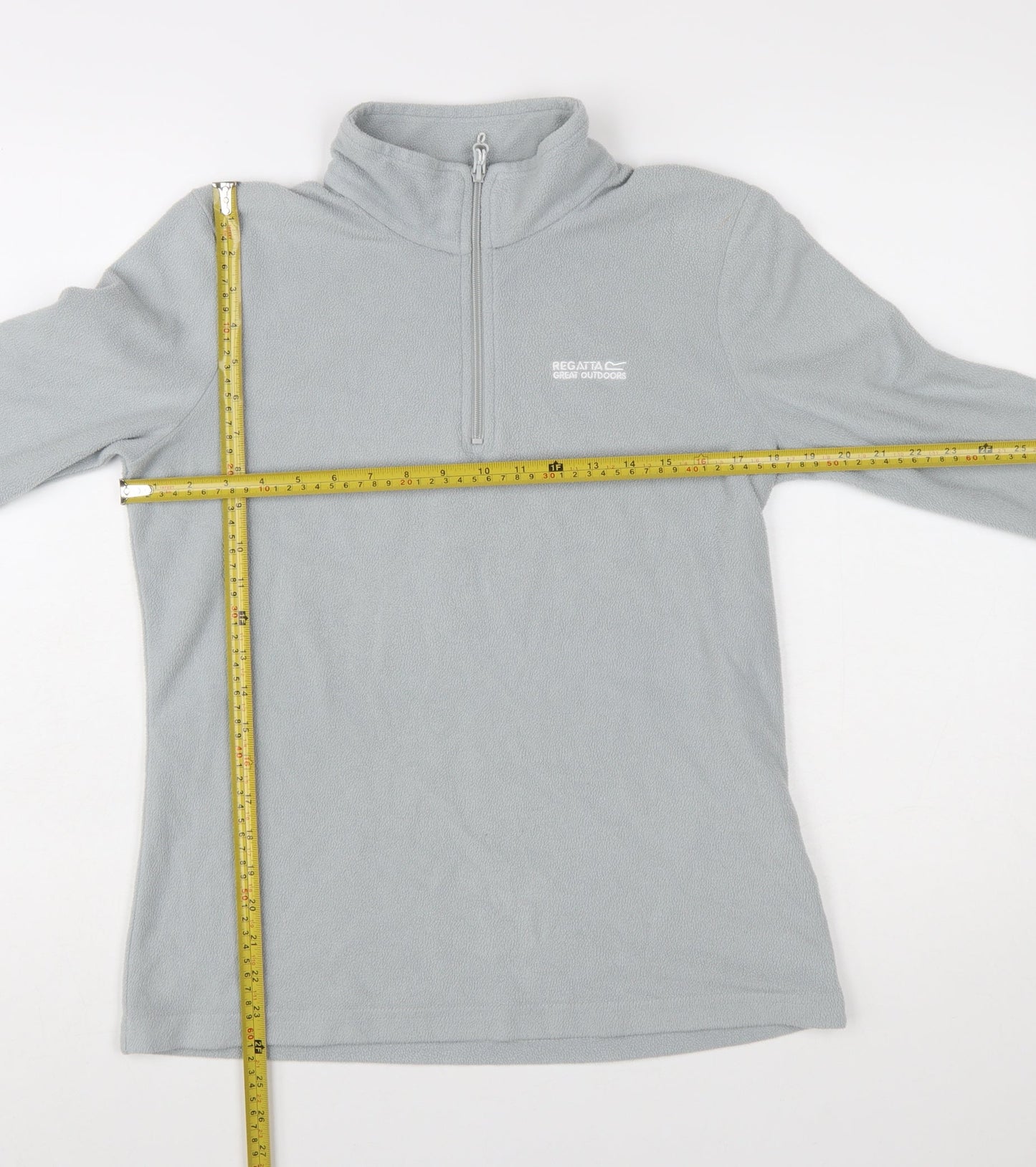 Regatta Womens Grey Fleece Half Zip Pullover UK 10 Outdoor Sweatshirt