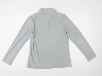 Regatta Womens Grey Fleece Half Zip Pullover UK 10 Outdoor Sweatshirt