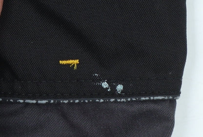 Site Men's Black Cargo Workwear Trousers Size 36W 32L Durable Cotton Blend