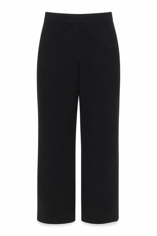 H&M Women Black Size 8 Straight Leg Stretch Trousers