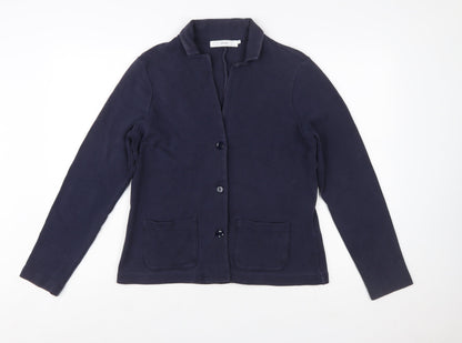 John Lewis Women Navy Blue Size 14 Classic Blazer Jacket