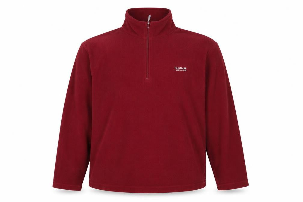 Regatta Men’s Red Fleece 1/4 Zip Pullover Sweatshirt 2XL