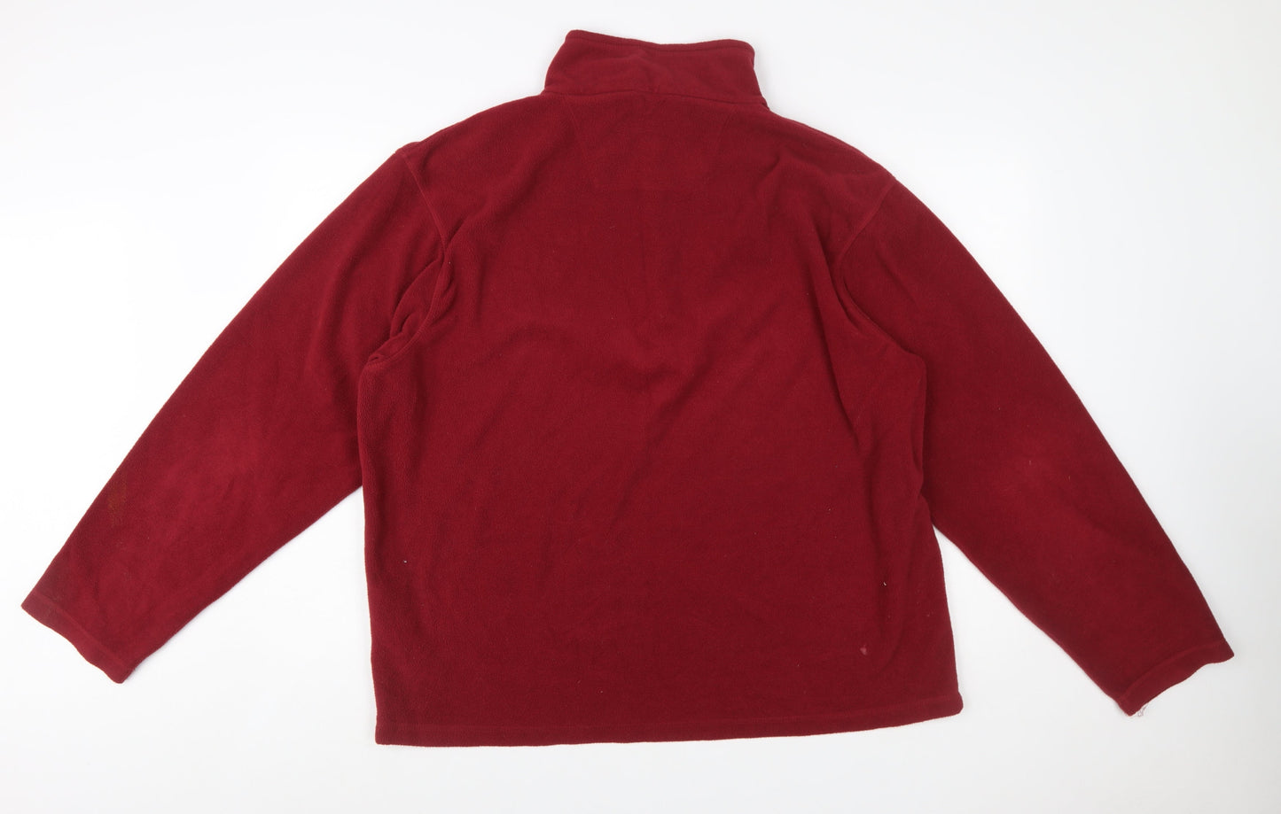 Regatta Men’s Red Fleece 1/4 Zip Pullover Sweatshirt 2XL
