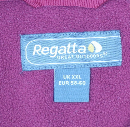 Regatta Men’s Red Fleece 1/4 Zip Pullover Sweatshirt 2XL