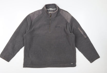 Regatta Mens Grey 2XL Fleece Outdoor 1/4 Zip Sweatshirt