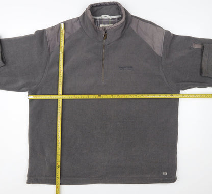 Regatta Mens Grey 2XL Fleece Outdoor 1/4 Zip Sweatshirt