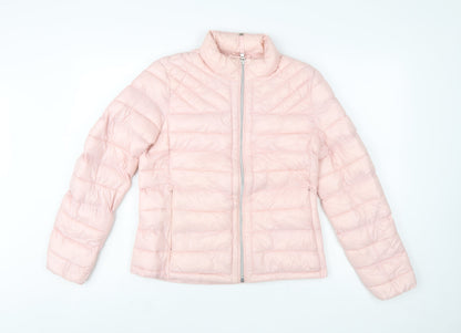 GAP Women's Pink Puffer Jacket M Lightweight Quilted Winter Coat