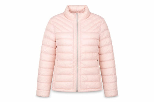 GAP Women's Pink Puffer Jacket M Lightweight Quilted Winter Coat
