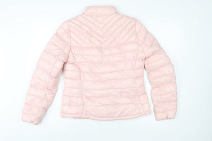 GAP Women's Pink Puffer Jacket M Lightweight Quilted Winter Coat