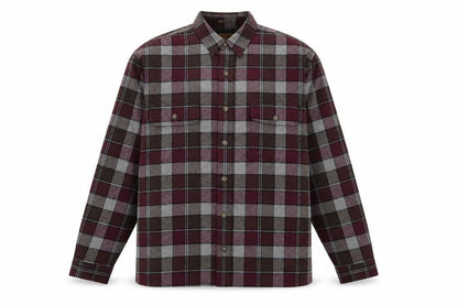 St. John's Bay Men's Brown Plaid Flannel Lined Shirt Size L