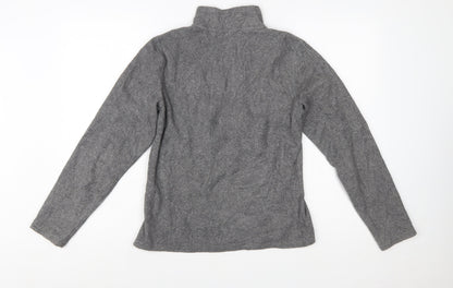 The North Face Women's Grey Fleece Pullover Sweatshirt M 1/2 Zip