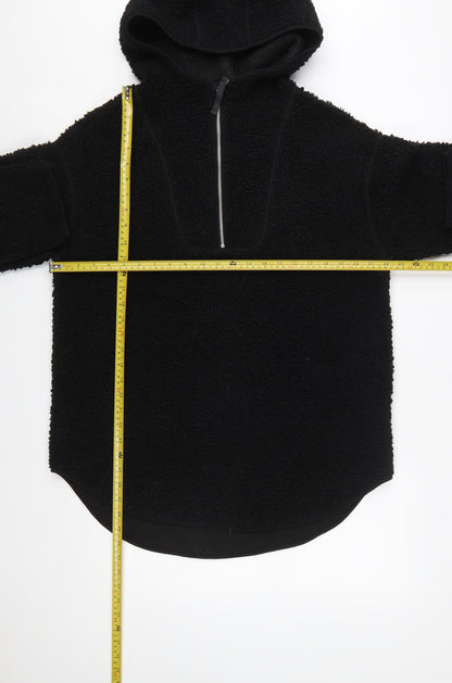 H&M Women’s Black Fleece Half Zip Hoodie Size 12 Polyester Warm