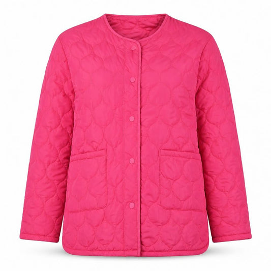Threadbare Women's Pink Quilted Mid-Length Jacket Size 12