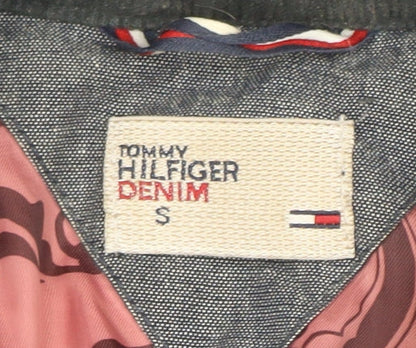Tommy Hilfiger Denim Women's Blue Long Puffer Coat Size S
