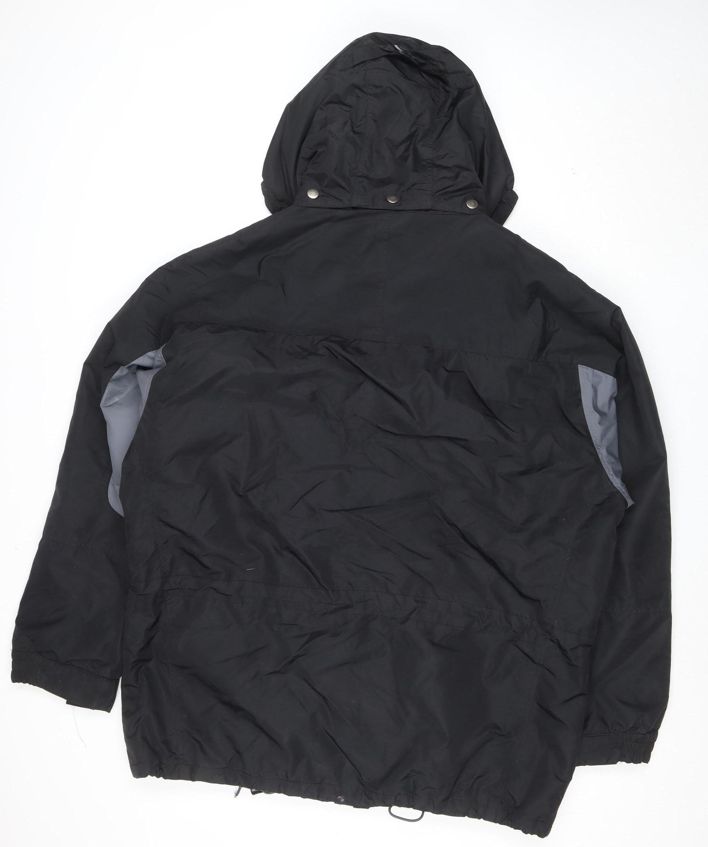 TOUCH 9 Men's Black XL Hooded Waterproof Nylon Jacket
