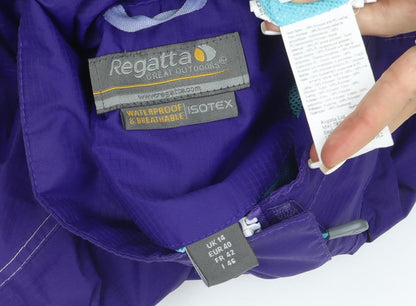 Regatta Women's Purple Waterproof Breathable Jacket UK 14