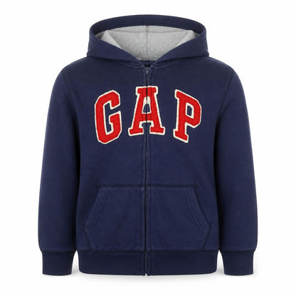 Gap Boys Navy Full Zip Hoodie 10-11 Years Fleece Lined Casual Sweatshirt