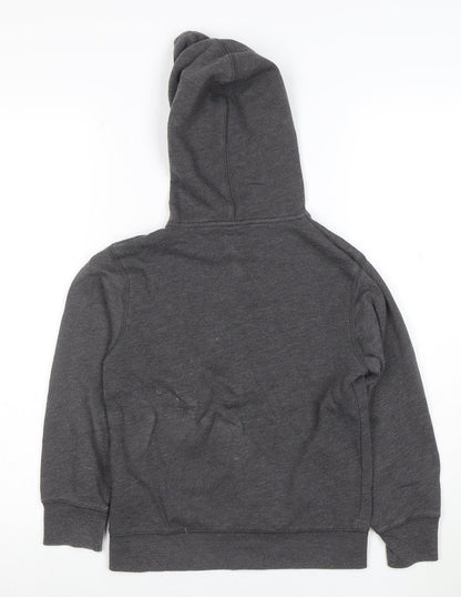 GAP Boys Charcoal Full Zip Hoodie Size 6-7 Years Cotton Blend