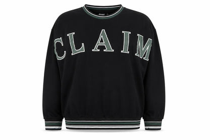 Reclaimed Vintage Women's Black Medium Pullover Sweatshirt