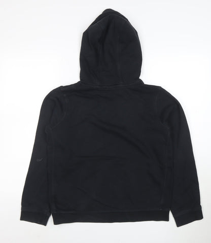 Nike Womens Black Pullover Hoodie XL Cotton Blend Logo Print