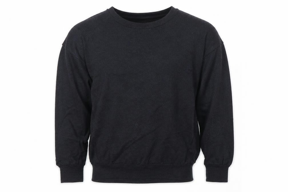 T.M. Lewin Men’s Black Merino Wool V-Neck Jumper L