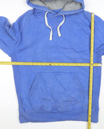 Jack Wills Men's Blue Small Pullover Hoodie Freshers Tour Music Graphic