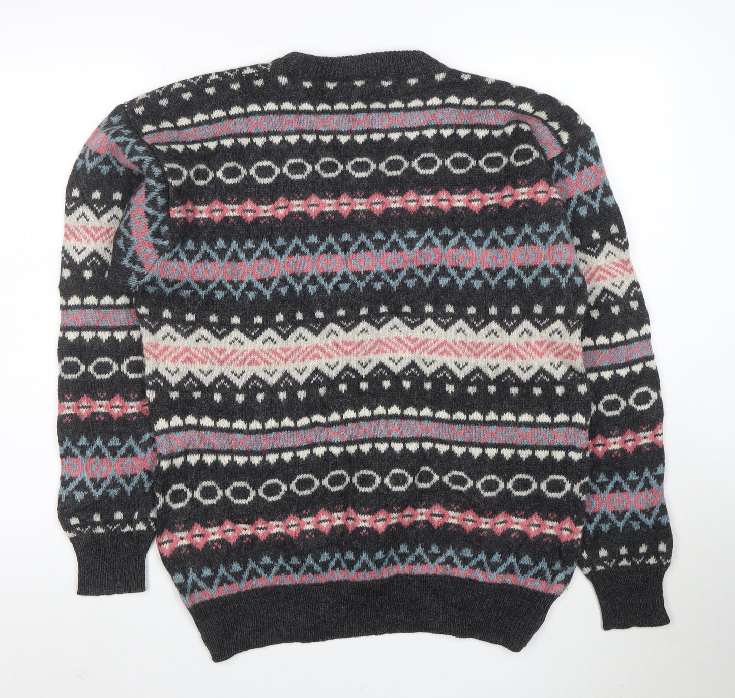 Raquette Men's Multicoloured Fair Isle Wool Jumper M