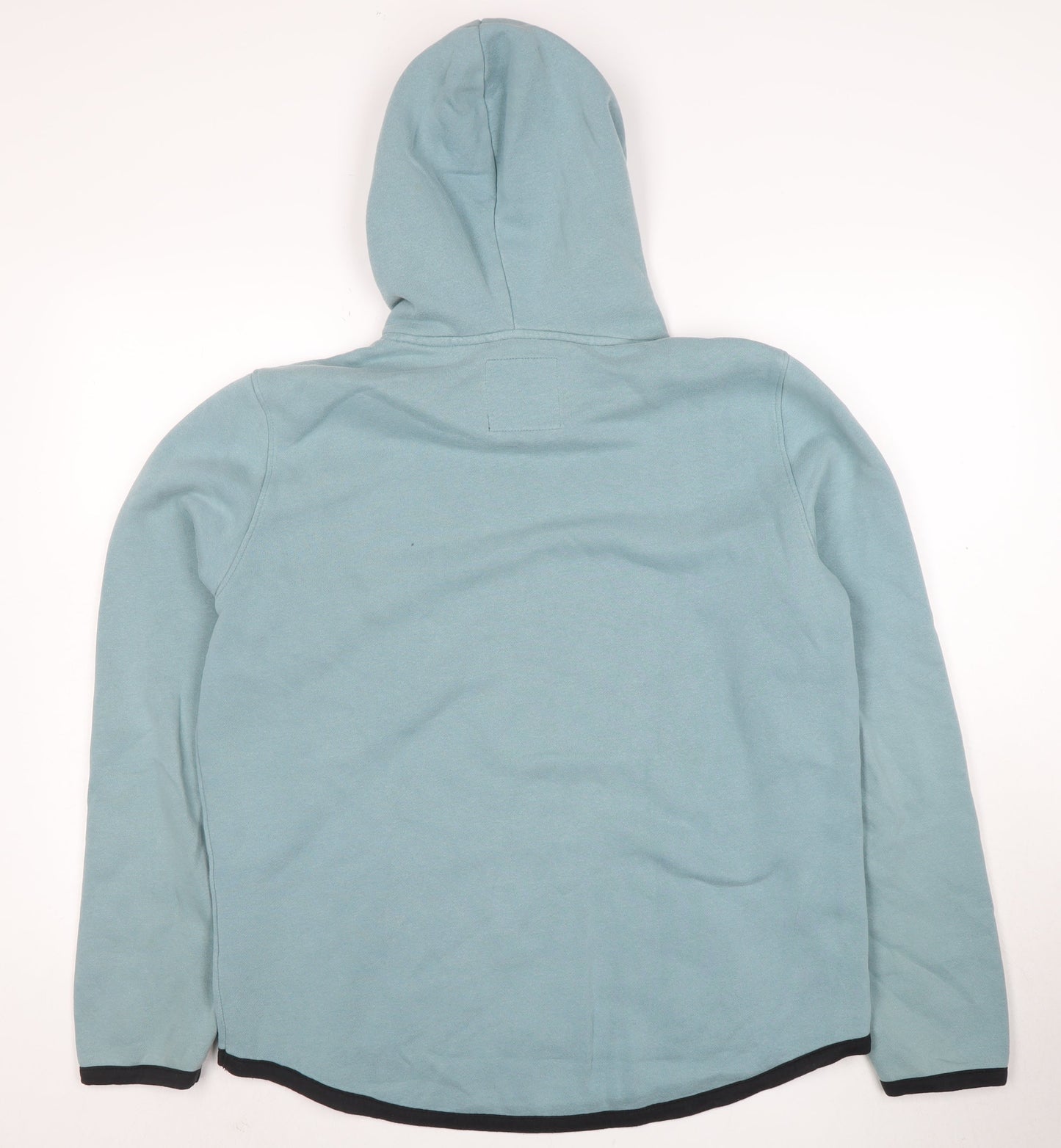 Hollister Women Blue Hoodie L Pullover Cotton Casual