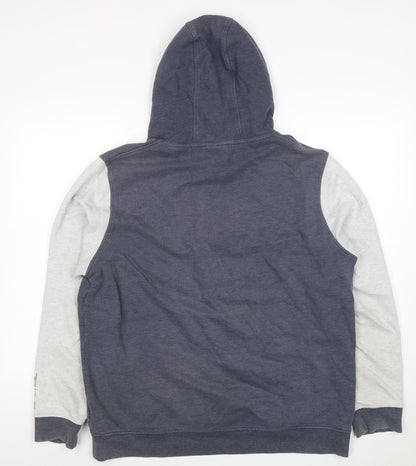 Animal Men’s Blue Pullover Hoodie XL Hooded Logo Fleece Sweatshirt