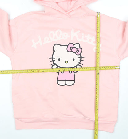 Primark Hello Kitty Pink Hoodie Women S Pullover Hooded Cotton Blend