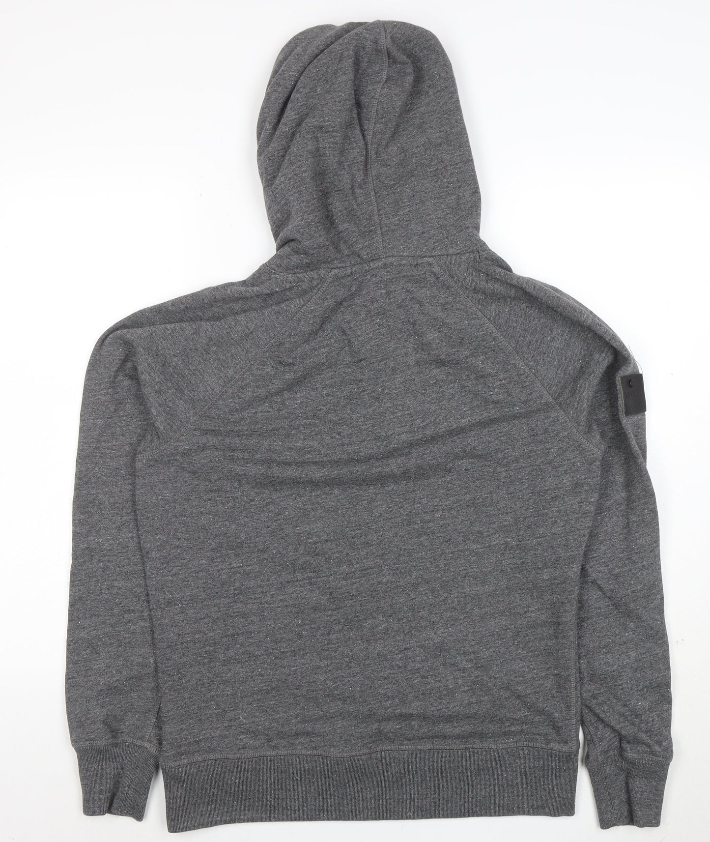 Superdry Men’s Grey Pullover Hoodie L Graphic Print Hooded Sweatshirt