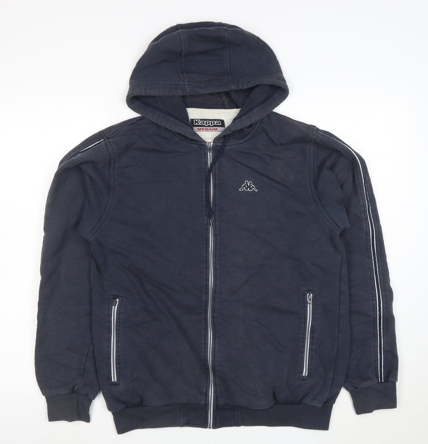 Kappa Men’s Blue Full Zip Hoodie Medium Sportswear