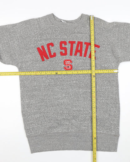 Champion Men's Grey NC State Embroidered Logo Pullover Sweatshirt S