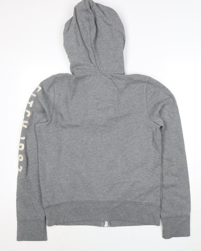 Abercrombie & Fitch Men’s Grey Full Zip Hoodie Small Classic Fit