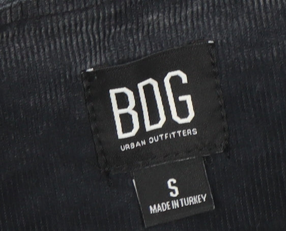 BDG Urban Outfitters Womens Grey Pleated Corduroy Mini Skirt Size S