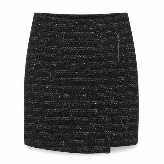 Marks and Spencer Women Black Size 16 Tweed Pencil Skirt
