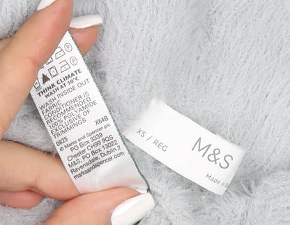 Marks and Spencer Women Grey Fleece Lounge Pants XS