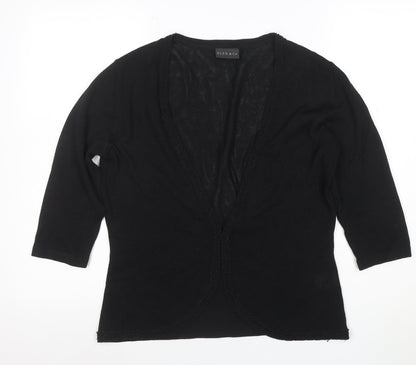 Alex & Co Women’s Black Size 14 Viscose Acrylic Beaded Cardigan