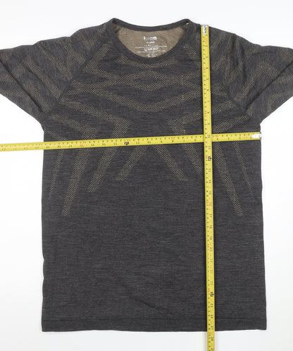 INOC Womens Grey Merino Wool Blend Long Sleeve Athletic Top Size XL