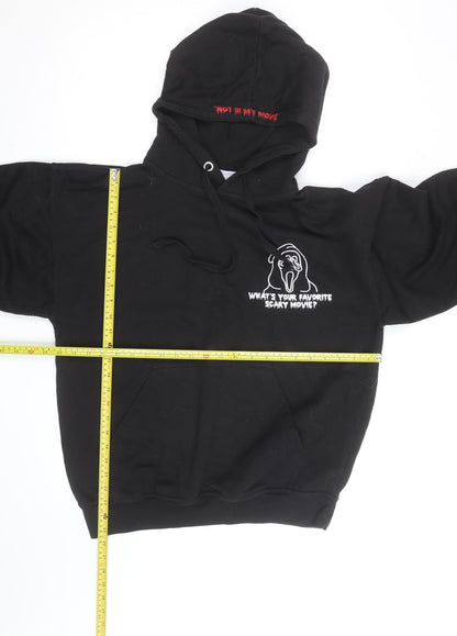 Ratchet Men’s Black Pullover Hoodie L Horror Graphic Print Sweatshirt